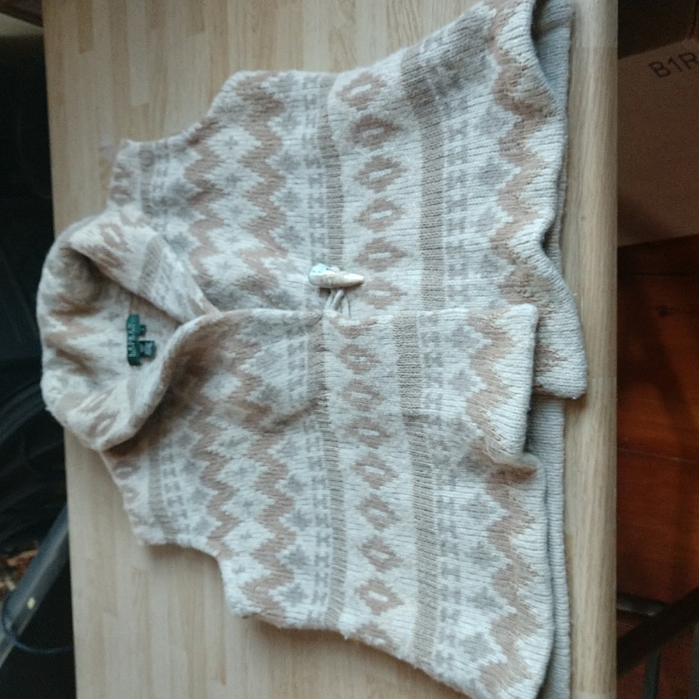 Lauren /Ralph Lauren lambswool wool silk and linen vest